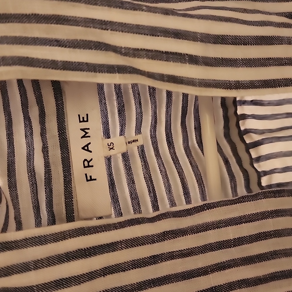 Frame Striped Linen Top - Picture 7 of 9